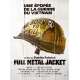 FULL METAL JACKET French Movie Poster47x63 - 1987 - Stanley Kubrick, Matthew Modine