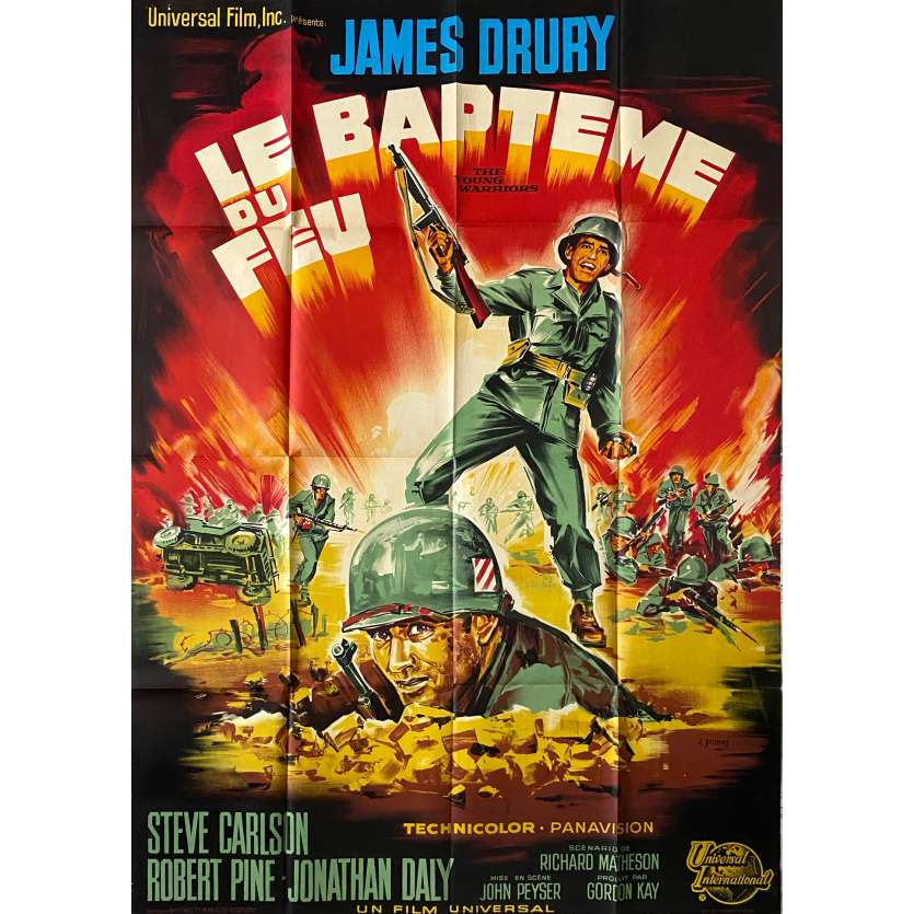 LE BAPTEME DU FEU Affiche de film- 120x160 cm. - 1967 - James Dury, John Peyser