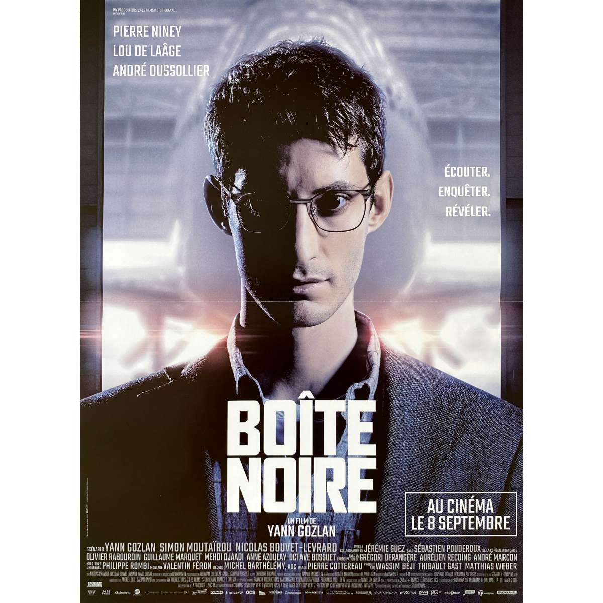 Affiche de cinéma française de LA BOITE NOIRE - 40x60 cm.