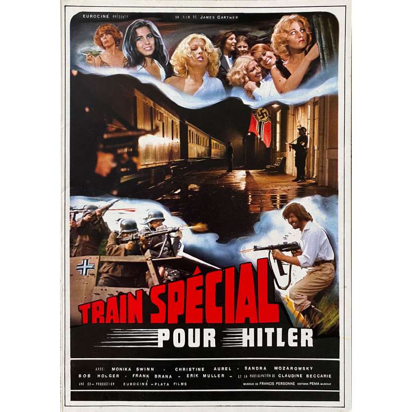 HITLER'S LAST TRAIN Original Herald 4p - 9x12 in. - 1977 - Alain Payet, Monica Swinn