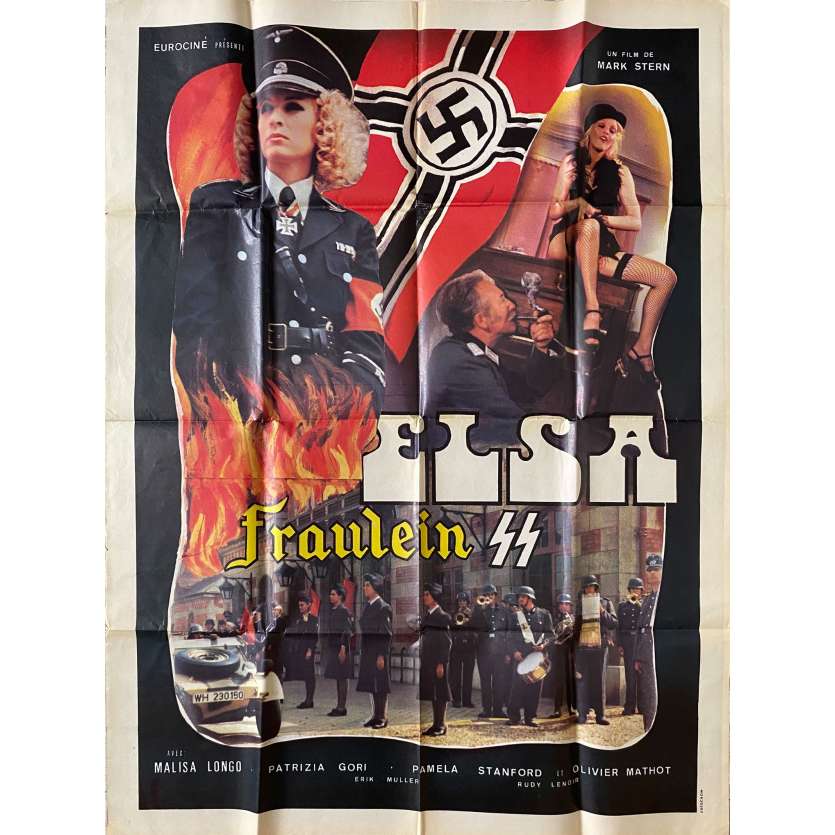 ELSA FRAULEIN SS Affiche de film- 120x160 cm. - 1977 - Malisa Longo, Patrice Rhomm