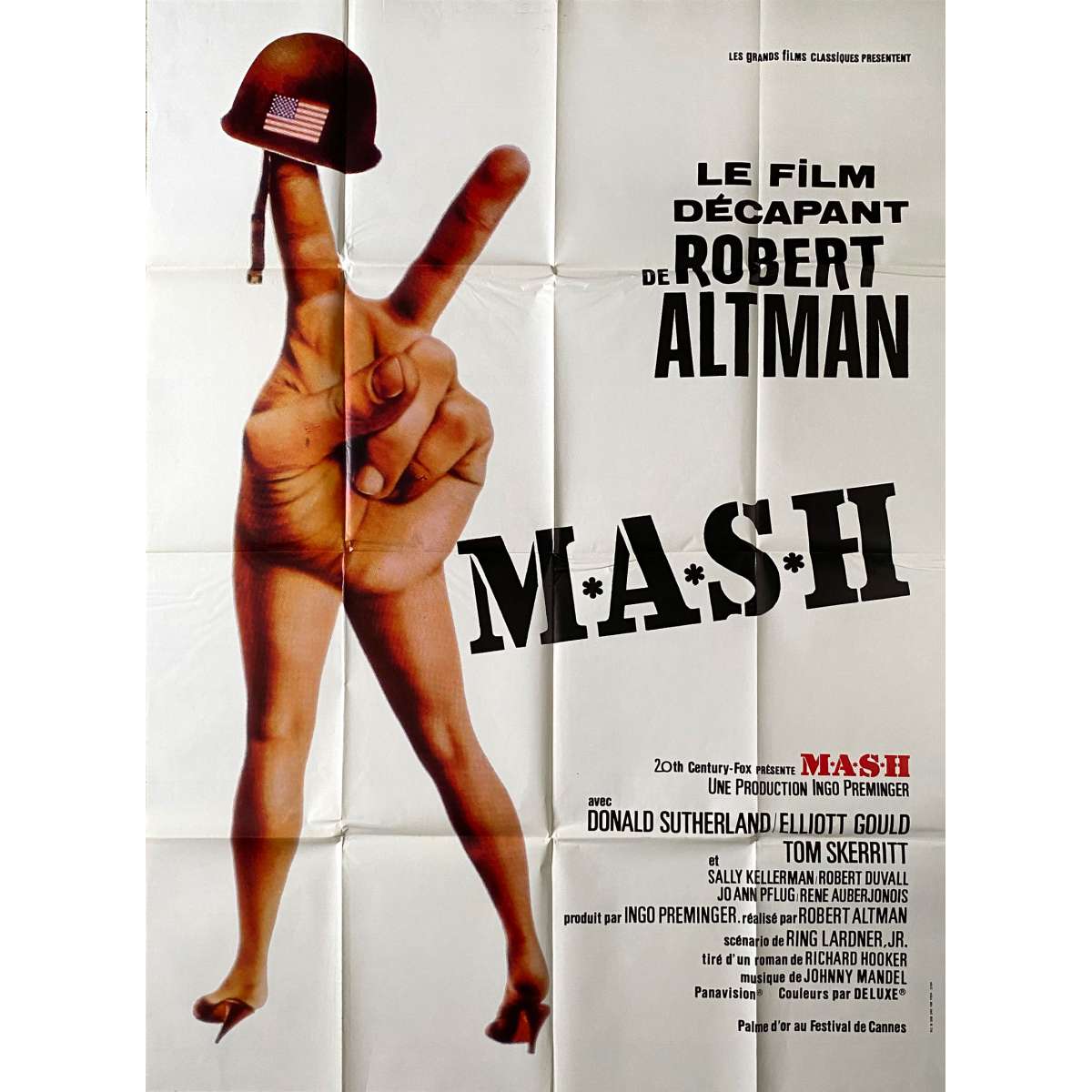 Affiche de cinéma française de MASH - 120x160 cm.