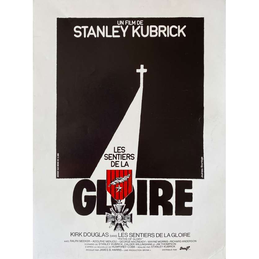 LES SENTIERS DE LA GLOIRE Synopsis- 21x30 cm. - 1975 - Kirk Douglas, Stanley Kubrick