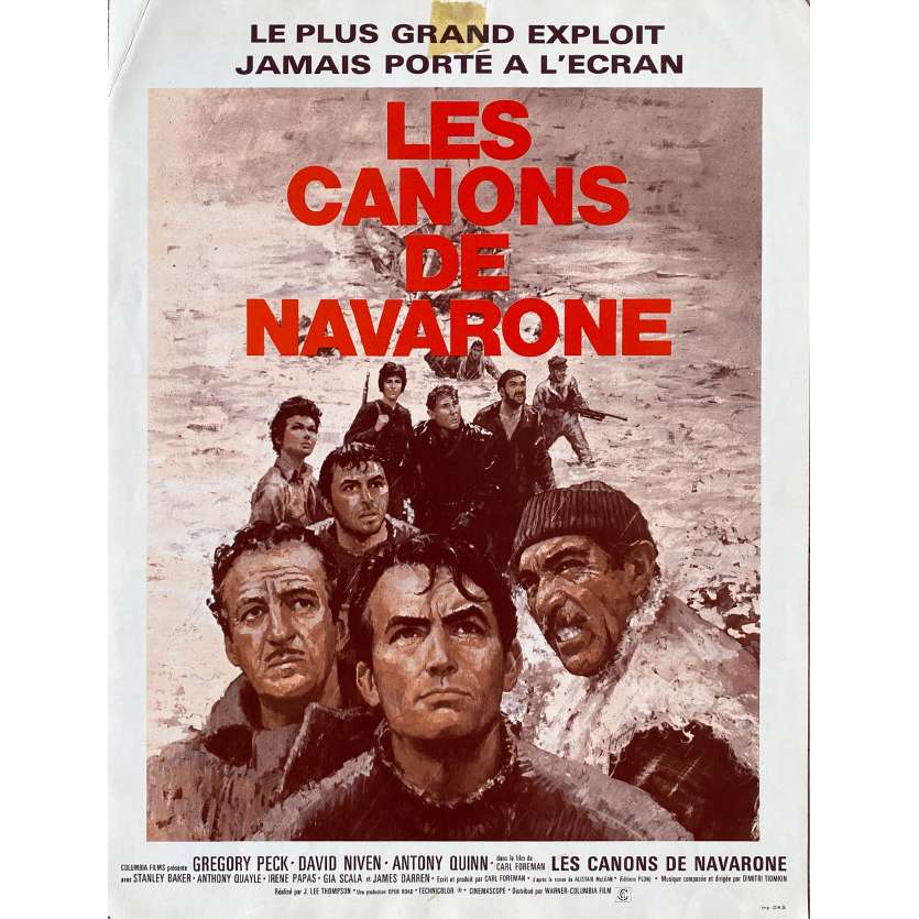 LES CANONS DE NAVARONE Synopsis- 21x30 cm. - 1961 - Gregory Peck, Anthony Quinn, J. Lee Thompson