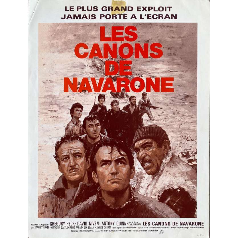 LES CANONS DE NAVARONE Synopsis- 21x30 cm. - 1961 - Gregory Peck, Anthony Quinn, J. Lee Thompson
