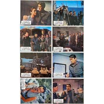 THE GUNS OF NAVARONE Original Lobby Cards x8 - 9x12 in. - 1961 - J. Lee Thompson, Gregory Peck, Anthony Quinn