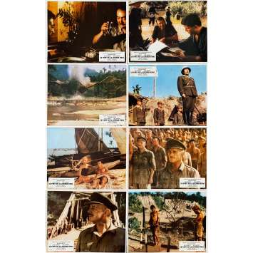 THE BRIDGE ON THE RIVER KWAI Original Lobby Cards x8 - Set B - 9x12 in. - R1970 - David Lean, William Holden