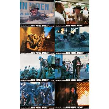 FULL METAL JACKET Original Lobby Cards x8 - 11x14 in. - 1989 - Stanley Kubrick, Matthew Modine