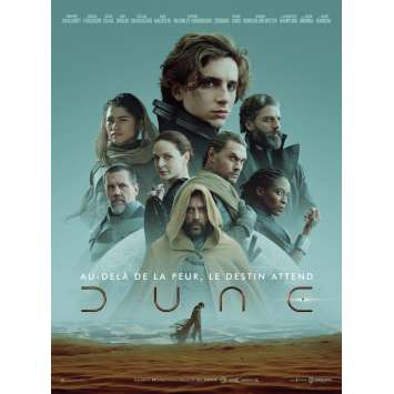 DUNE Affiche de film - 40x54 cm - 2021 - Villeneuve, Thimothée Chalamet