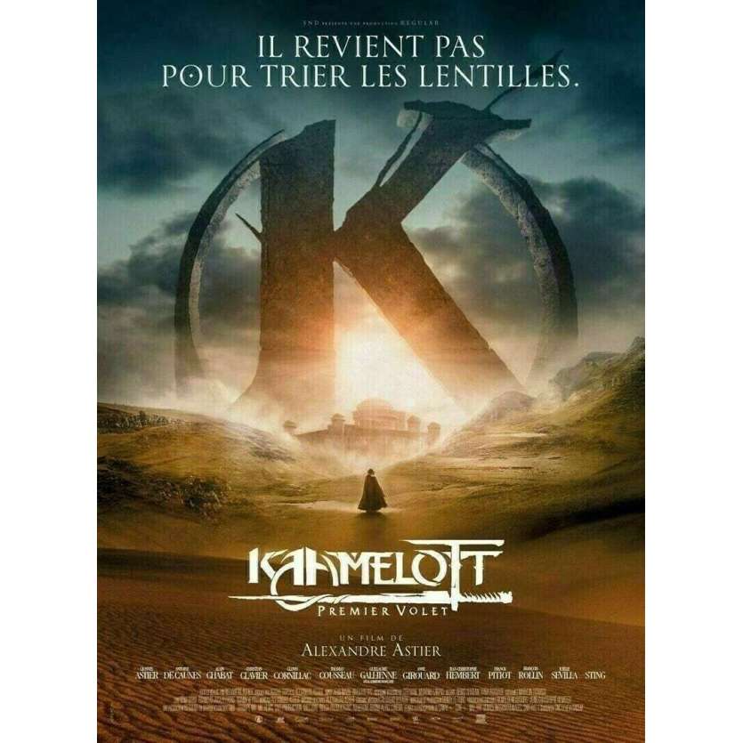 KAAMELOTT Affiche de film Def. - 40x60 cm. - 2021 - Sting, Alexandre Astier