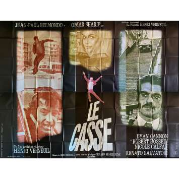 THE BURGLARS Original Movie Poster- 158x118 in. - 1971 - Henri Verneuil, Jean-Paul Belmondo