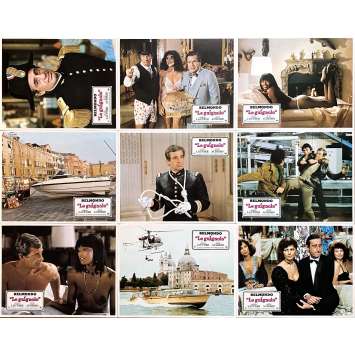 LE GUIGNOLO Original Lobby Cards x9 - 9x12 in. - 1980 - Georges Lautner, Jean-Paul Belmondo