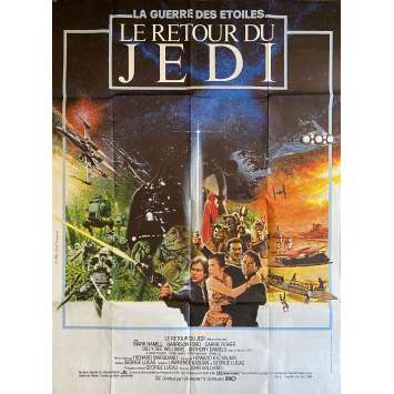 STAR WARS - LE RETOUR DU JEDI Affiche de film- 120x160 cm. - 1983 - Harrison Ford, Richard Marquand STAR WARS - LE RETOUR DU JEDI Affiche de film- 120x160 cm. - 1983 - Harrison Ford, Richard Marquand