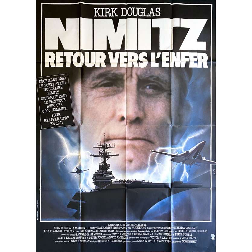 NIMITZ RETOUR VERS L'ENFER Affiche de film- 120x160 cm. - 1980 - Kirk Douglas, Don Taylor