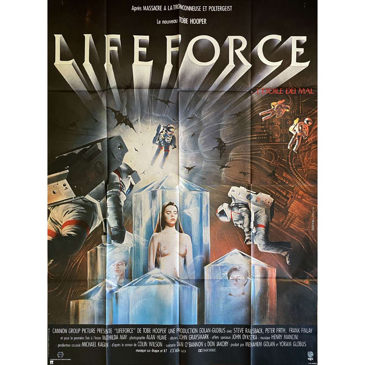 Lifeforce French Movie Poster 47x63 In 1985