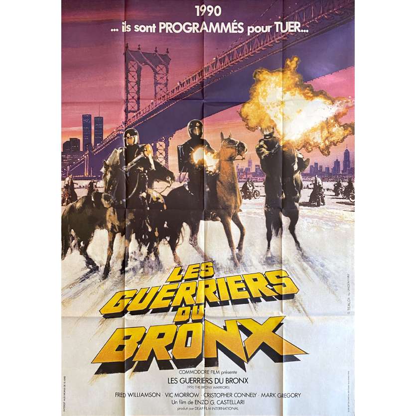 1990: THE BRONX WARRIORS Original Movie Poster- 47x63 in. - 1982 - Enzo G. Castellari, Mark Gregory