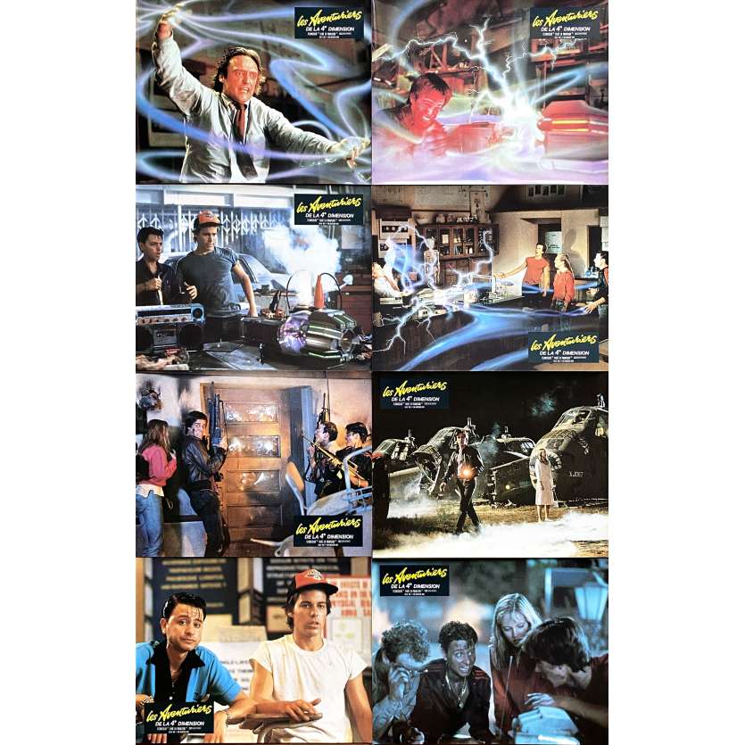 LES AVENTURIERS DE LA 4E DIMENSION Photos de film x8 - 21x30 cm. - 1985 - John Stockwell, Jonathan R. Betuel