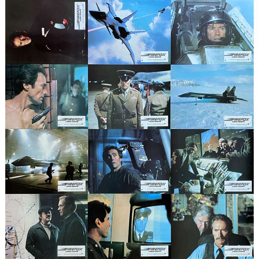 FIREFOX Original Lobby Cards x12 - 9x12 in. - 1982 - Clint Eastwood, Clint Eastwood