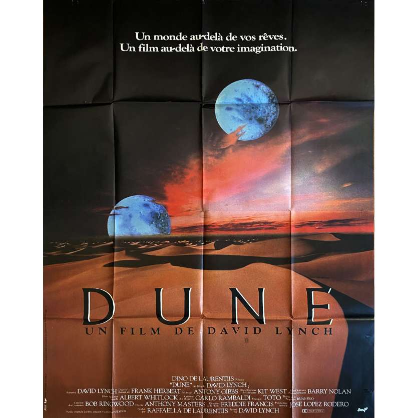 DUNE Affiche de film- 120x160 cm. - 1982 - Kyle McLachlan, David Lynch