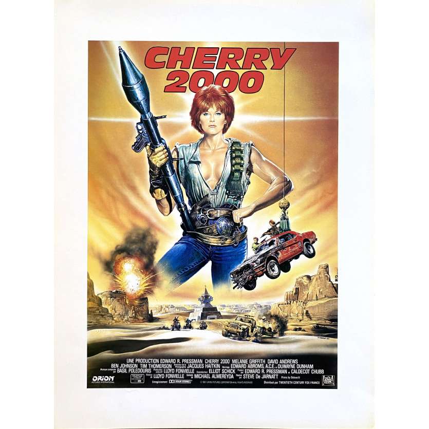 CHERRY 2000 Original Herald- 9x12 in. - 1987 - Steve De Jarnatt, Melanie Griffith