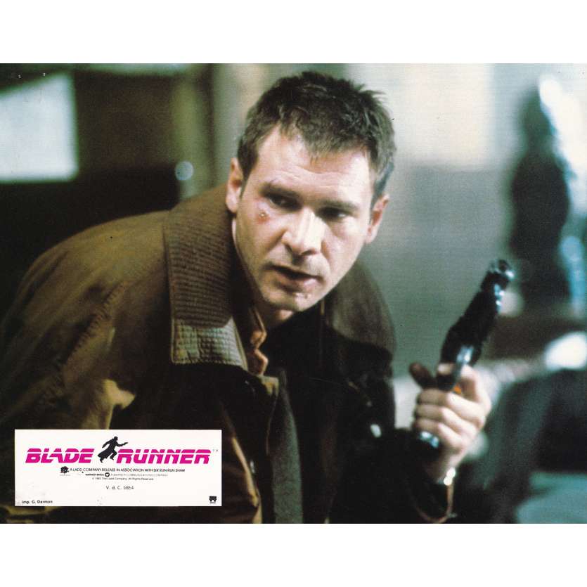 BLADE RUNNER Original Lobby Card N03 - 9x12 in. - 1982 - Ridley Scott, Harrison Ford