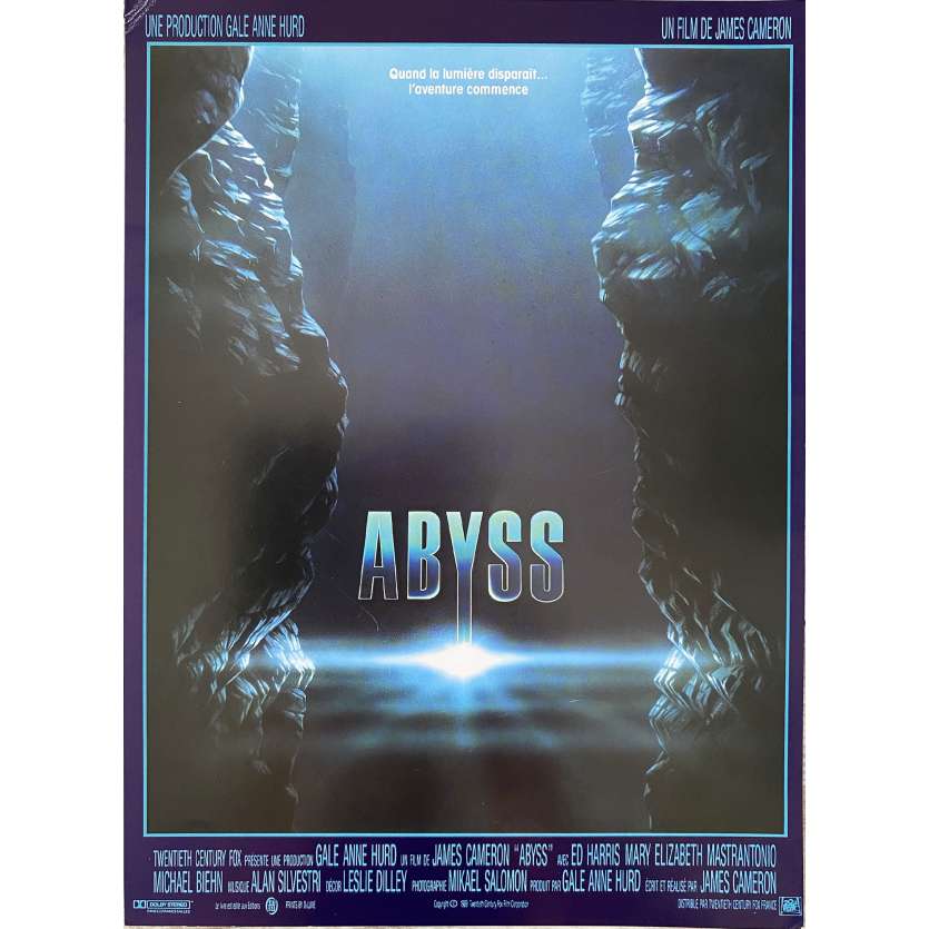 THE ABYSS Original Herald- 9x12 in. - 1989 - James Cameron, Ed Harris