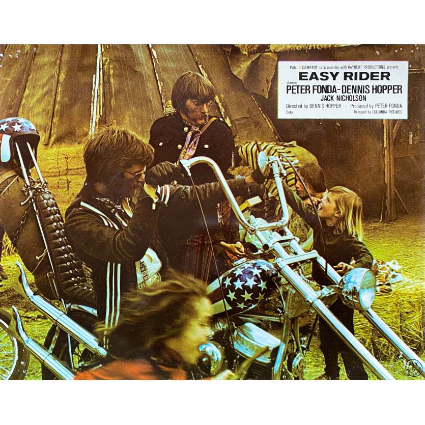 EASY RIDER Original Lobby Card N11 - 10x12 in. - 1969 - Dennis Hopper, Peter Fonda