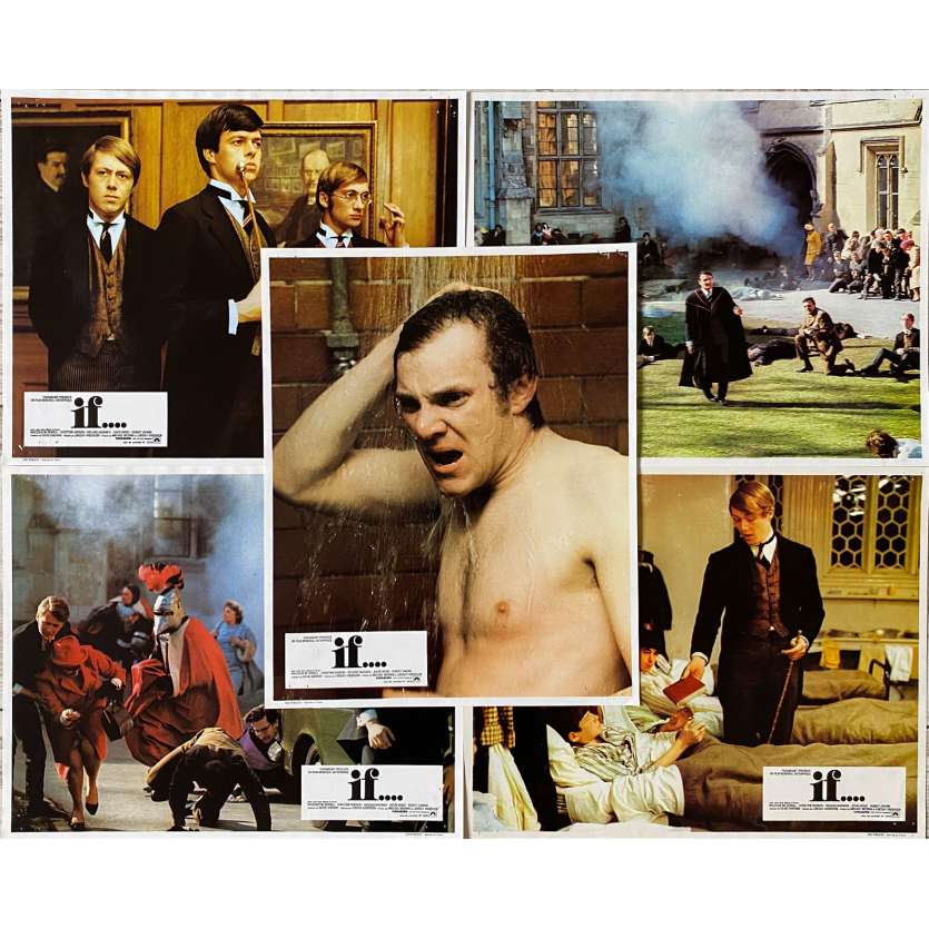 IF Original Lobby Cards x5 - 9x12 in. - 1968 - Lindsay Anderson, Malcolm McDowell
