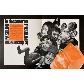 LE DECAMERON Synopsis- 21x30 cm. - 1971 - Franco Citti, Pier Paolo Pasolini