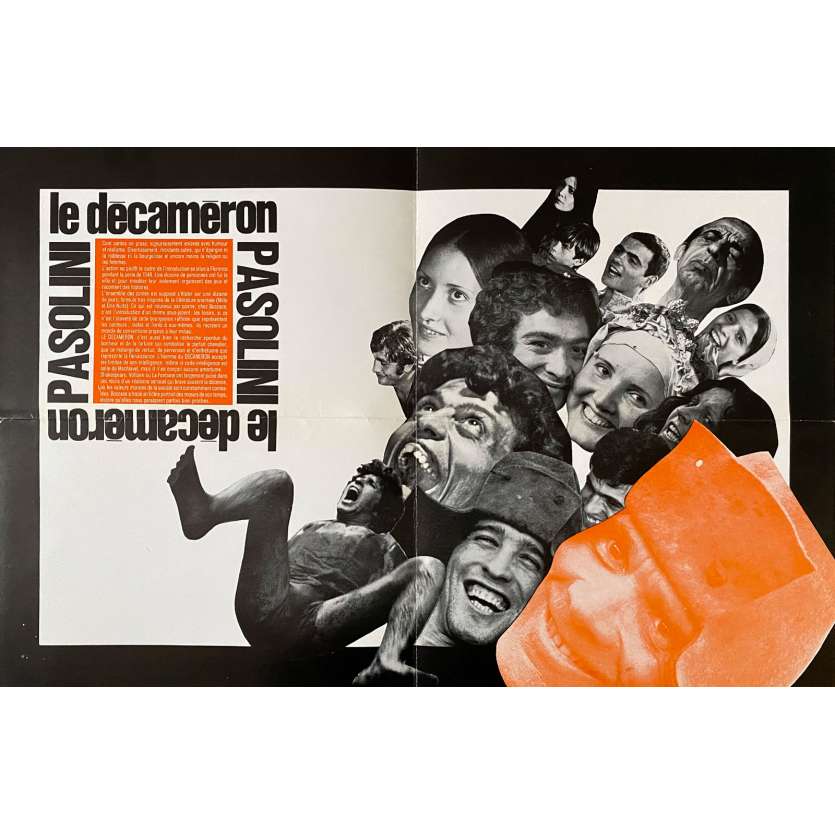 LE DECAMERON Synopsis- 21x30 cm. - 1971 - Franco Citti, Pier Paolo Pasolini