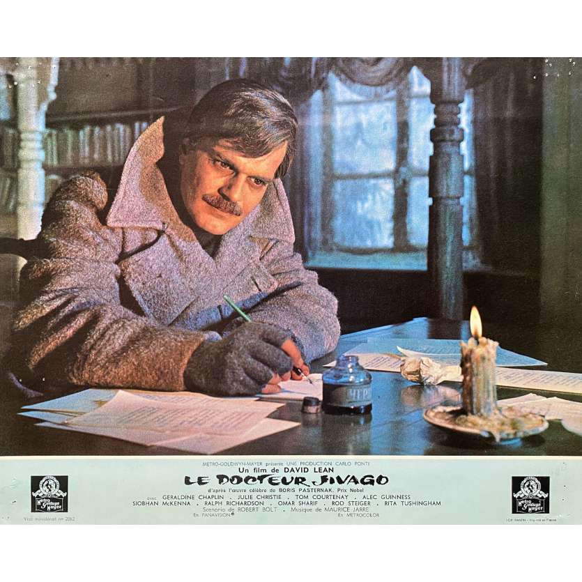 DOCTOR ZHIVAGO Original Lobby Card N05 - 9x12 in. - 1965 - David Lean, Omar Shari, fJulie Christie