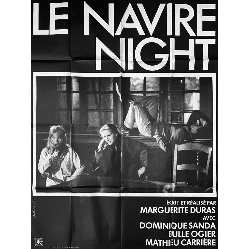 LE NAVIRE NIGHT Original Movie Poster- 47x63 in. - 1979 - Marguerite Duras, Dominique Sanda, Bulle Ogier