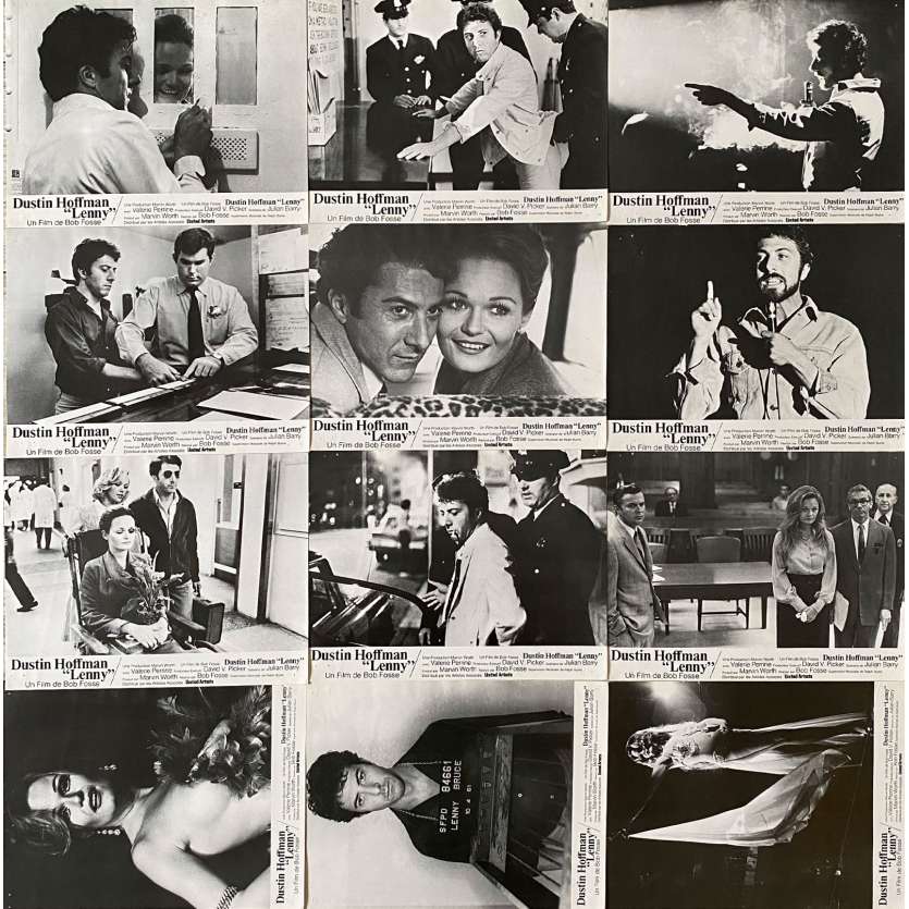 LENNY Photos de film x12 - 21x30 cm. - 1974 - Dustin Hoffman, Bob Fosse