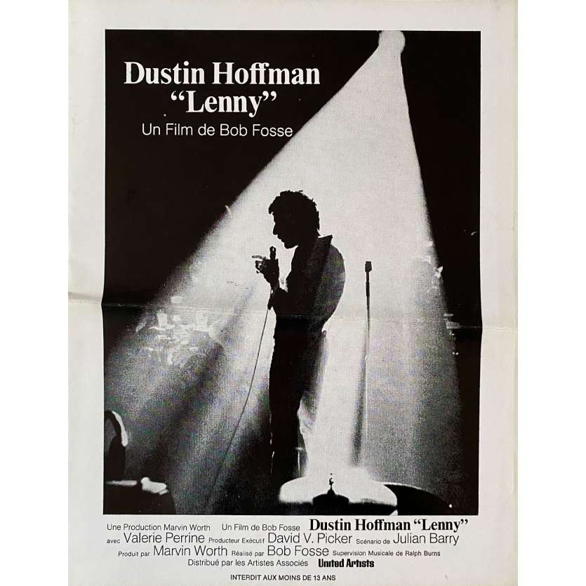 LENNY Original Herald- 9x12 in. - 1974 - Bob Fosse, Dustin Hoffman