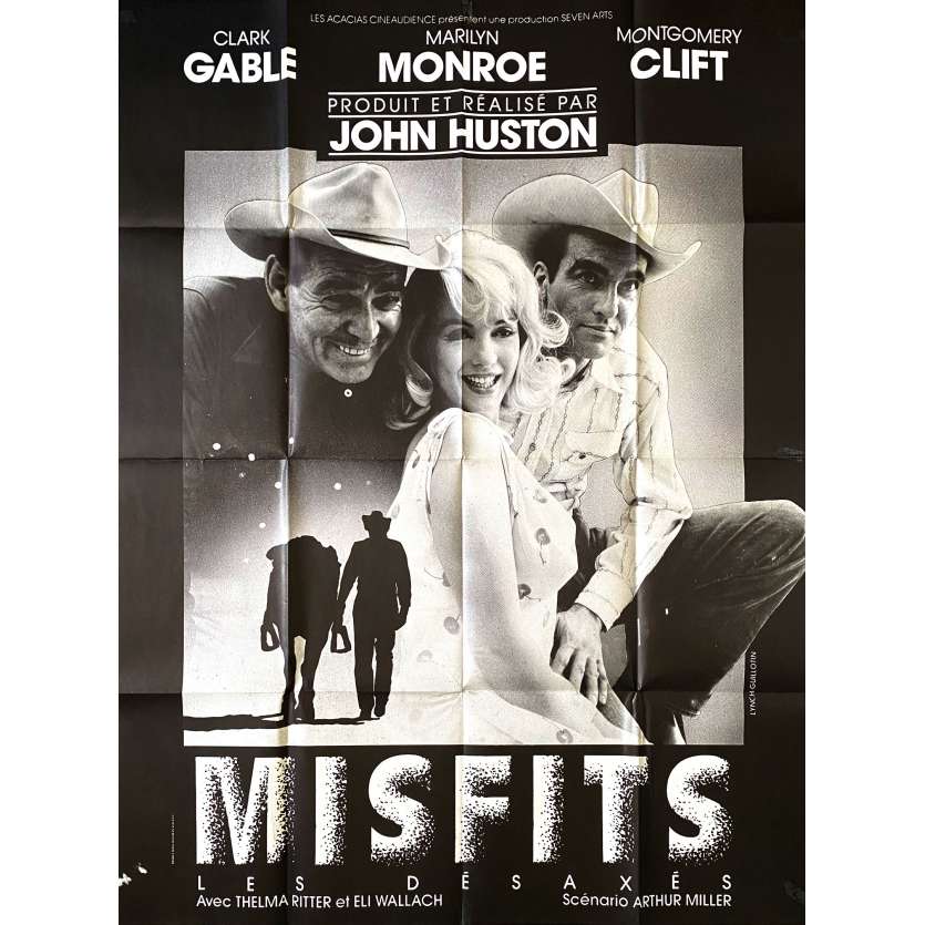 LES DESAXES Affiche de film- 120x160 cm. - R1970 - Marilyn Monroe, John Huston