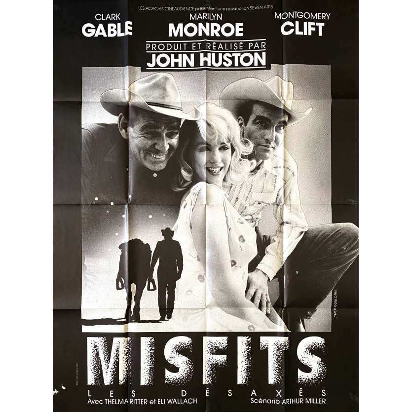 THE MISFISTS Original Movie Poster- 47x63 in. - R1970 - John Huston, Marilyn Monroe