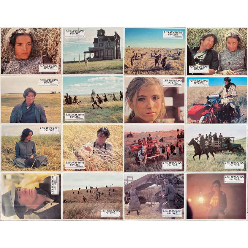 DAYS OF HEAVEN Original Lobby Cards x16 - 9x12 in. - 1978 - Terence Malick, Richard Gere