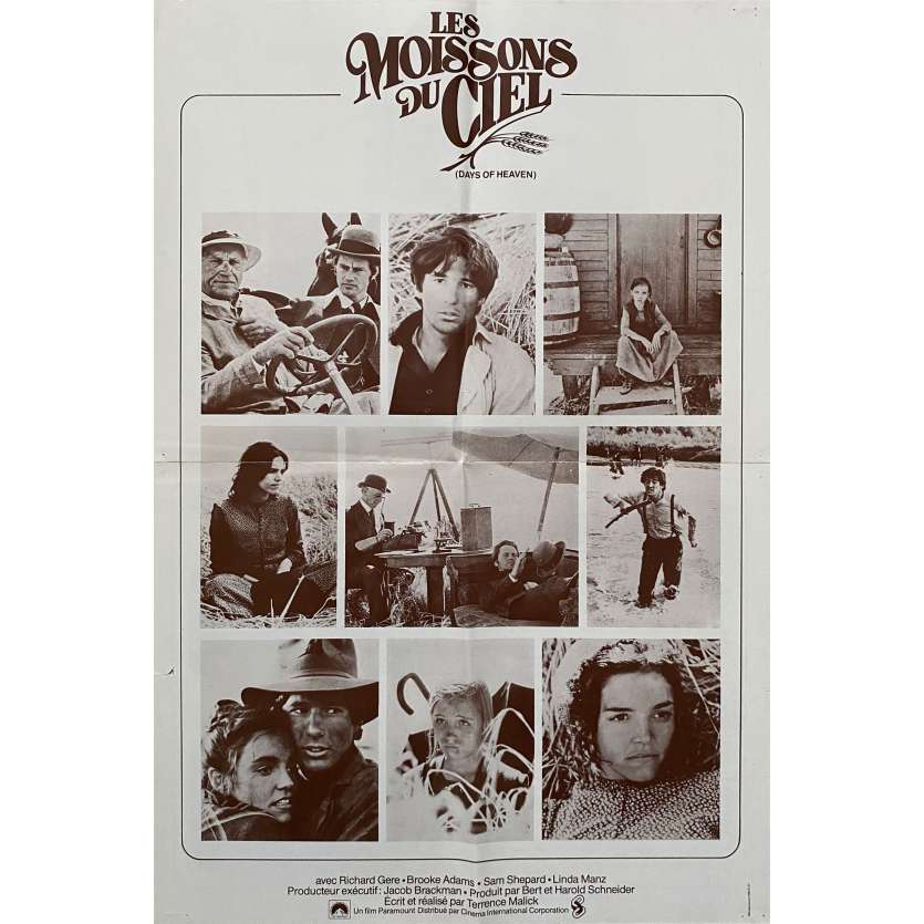 LES MOISSONS DU CIEL Synopsis- 24x30 cm. - 1978 - Richard Gere, Terence Malick