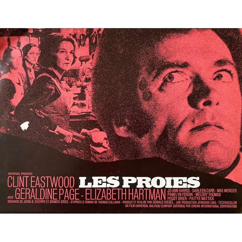 LES PROIES Synopsis- 24x30 cm. - 1971 - Clint Eastwood, Don Siegel