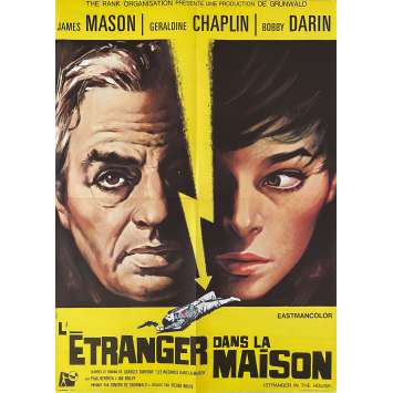 L'ETRANGER DANS LA MAISON Affiche de film- 60x80 cm. - 1967 - James Mason, Geraldine Chaplin, Pierre Rouve