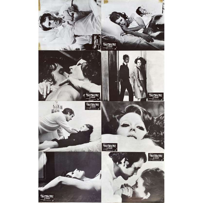 THEOREME Photos de film x8 - Jeu A - 21x30 cm. - 1968 - Terence Stamp, Pier Paolo Pasolini