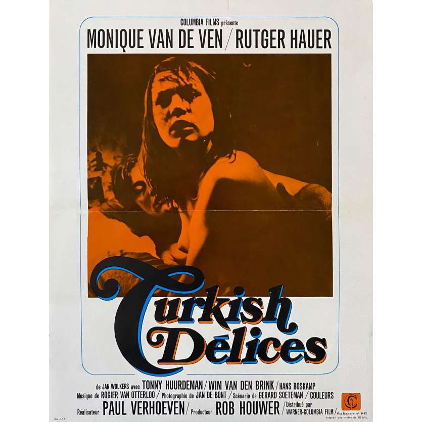 TURKISH DELICES Synopsis- 21x30 cm. - 1973 - Rutger Hauer, Paul Verhoeven