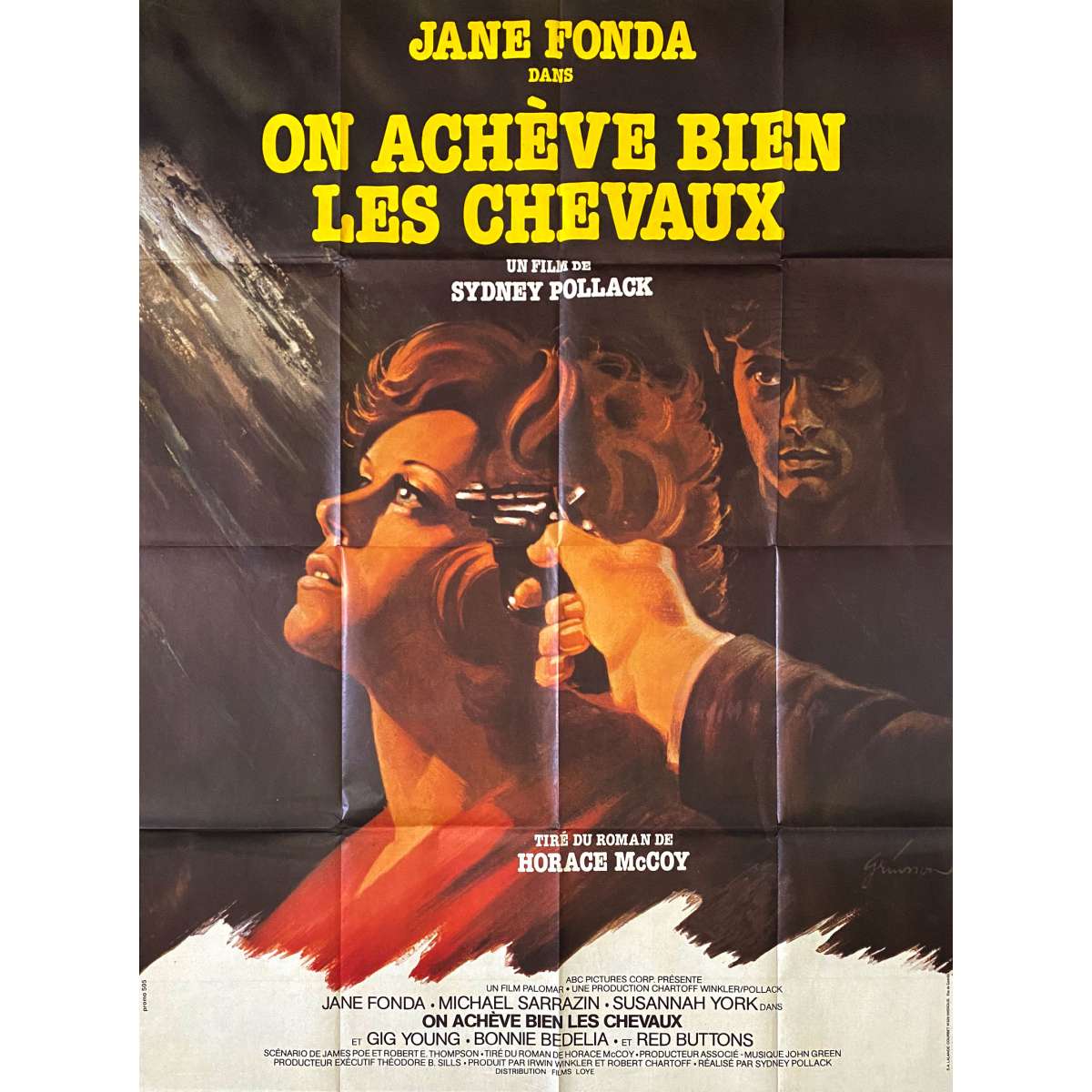 THEY SHOOT HORSES, DON'T THEY French Movie Poster - 47x63 in. - 1969