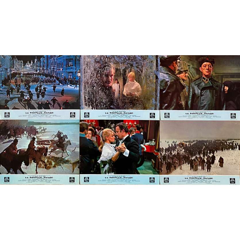 DOCTOR ZHIVAGO Original Lobby Cards x6 - Set B - 9x12 in. - 1965 - Omar Sharif, Julie Christie, David Lean