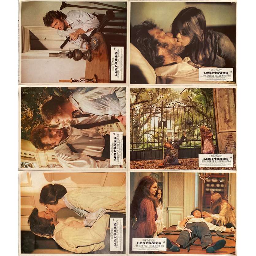 THE BEGUILED Original Lobby Cards x6 - Set A - 9x12 in. - 1971 - Don Siegel, Clint Eastwood