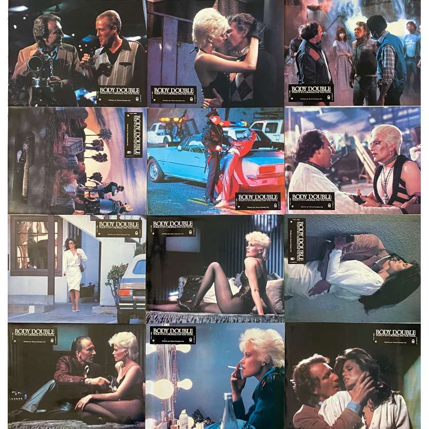 BODY DOUBLE Lobby Cards x12 - 9x12 in. - 1984 - Brian de Palma, Melanie Griffith