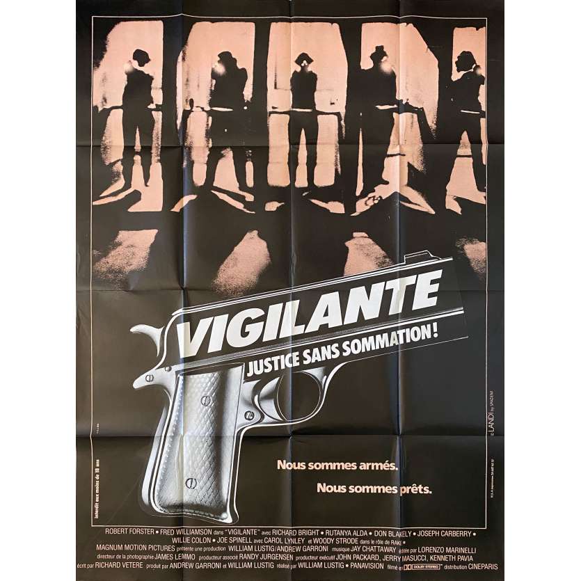 VIGILANTE Affiche de cinéma- 120x160 cm. - 1983 - Robert Forster, William Lustig