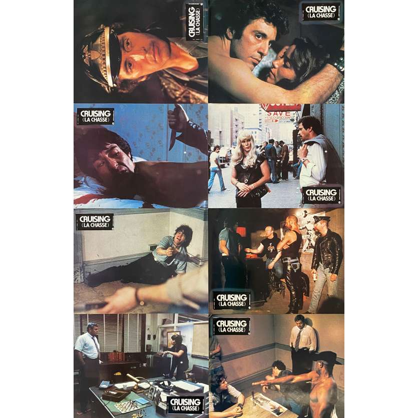 CRUISING Original Lobby Cards x8 - Set A - 9x12 in. - 1980 - William Friedkin, Al Pacino