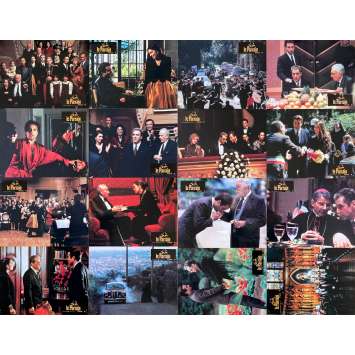 LE PARRAIN 3 Photos de film x16 - 21x30 cm. - 1990 - Al Pacino, Francis Ford Coppola