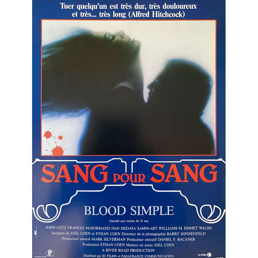 BLOOD SIMPLE Original Herald- 9x12 in. - 1984 - Joel Coen, Frances McDormand